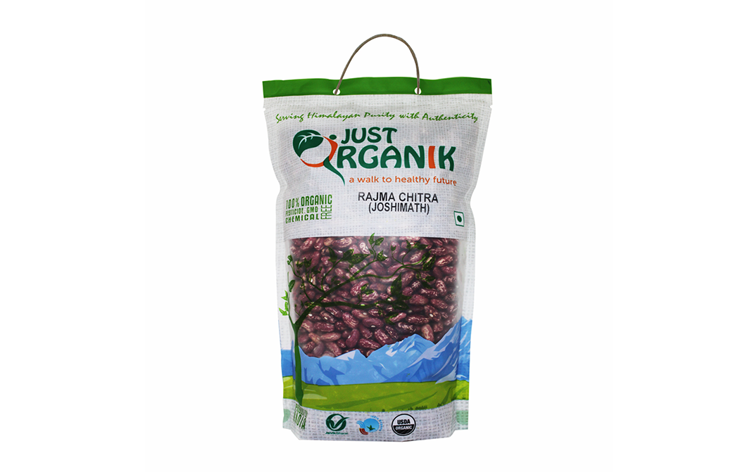 Just Organik Rajma Chitra (Joshimath)   Pack  1 kilogram